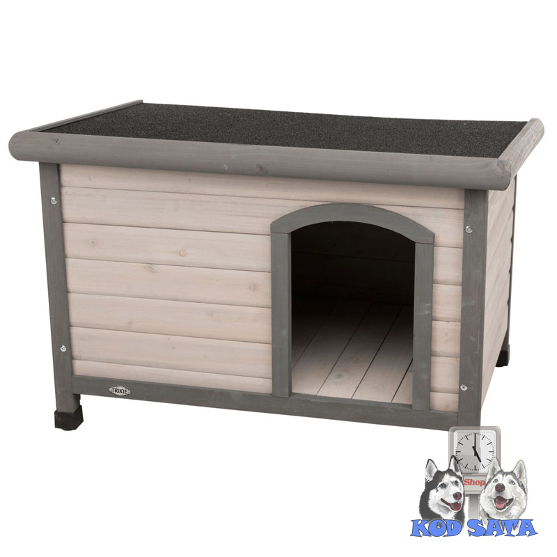 Trixie Kućica Za Pse Od Borovog Drveta Sa Ravnim Krovom