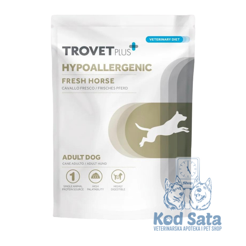 TrovetPlus Hypoallergenic, Veterinarska Vlažna Hrana Za Osetljive Pse, Konjetina