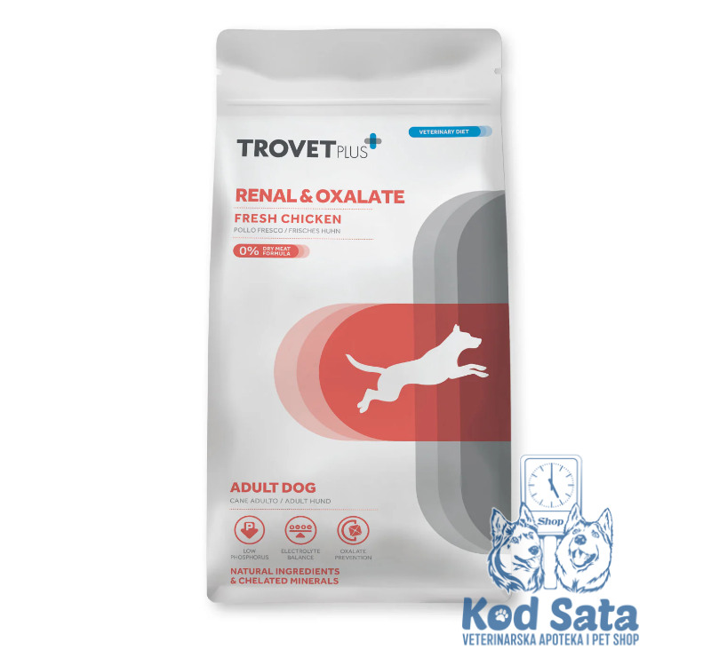 TrovetPlus Renal & Oxalate Za Pse, Veterinarska Dijeta Za Zdravlje Bubrega 3kg