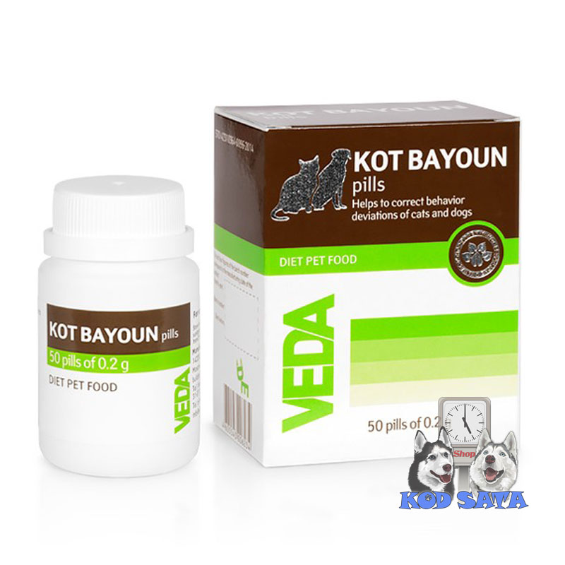 VEDA Kot bayoun Tablete Za Pse i Mačke, Za Korekciju Ponašanja 50tbl.