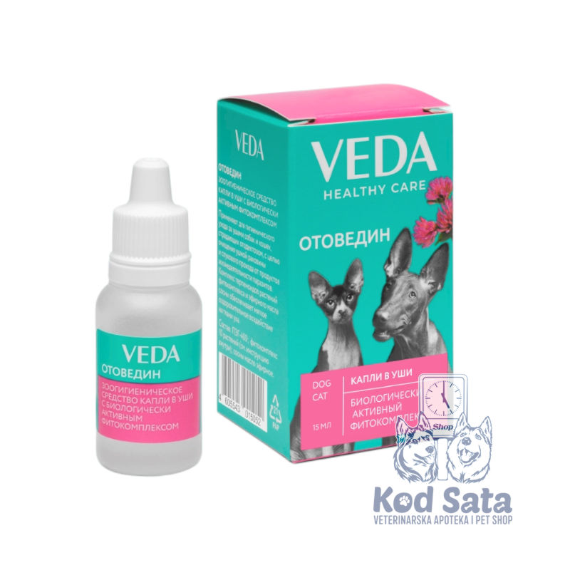 VEDA Otovedin Kapi Za Uši Sa Biološki Aktivnim Fitokompleksom 15ml