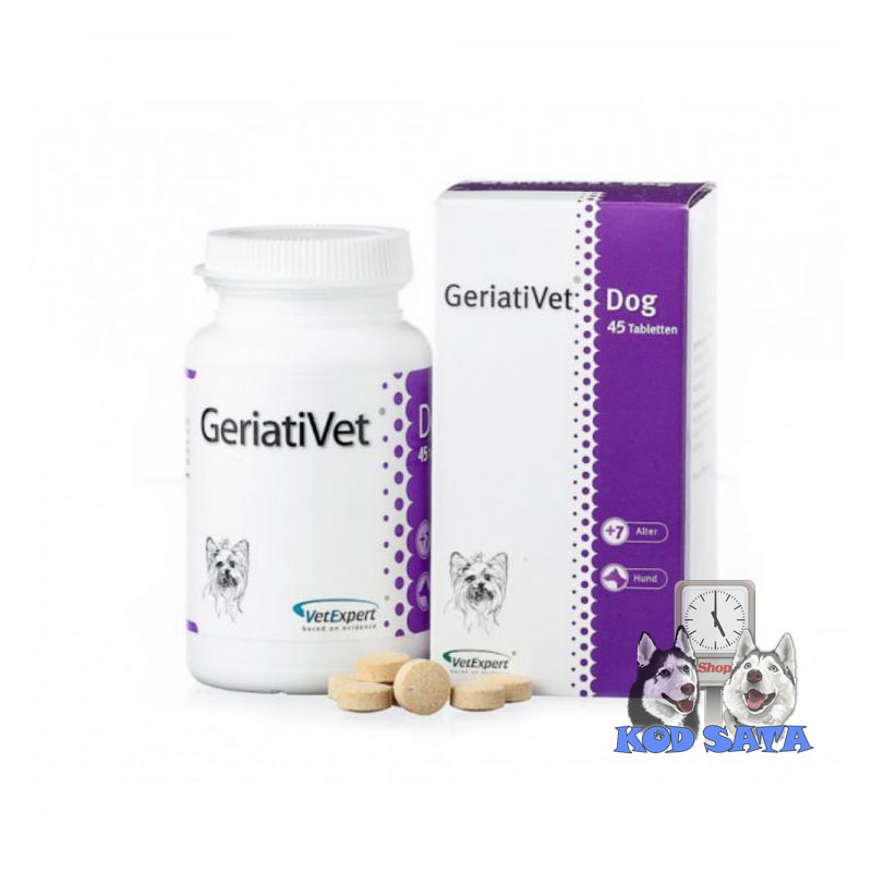 Vet Expert GeriatiVet Za Ublaživanje Simptoma Starenja Kod Pasa 45tbl.