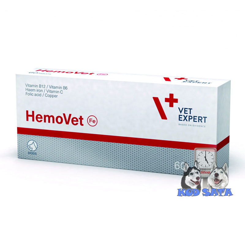 Vet Expert HemoVet Za Anemične Pse 60tbl.