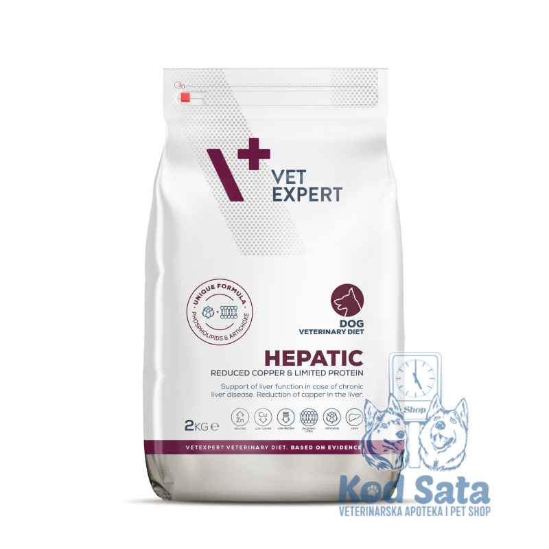 Vet Expert Hepatic, Vet. Hrana Za Pse, Nega Jetre 2kg