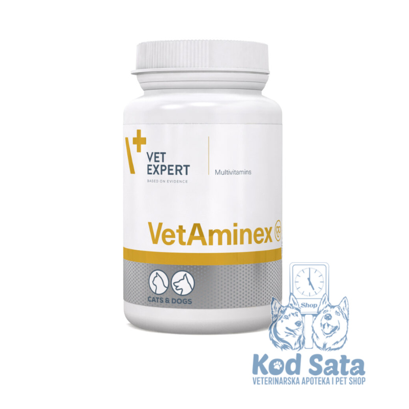Vet Expert VetAminex Vitamini i Minerali, Za Mačke i Pse 60kom