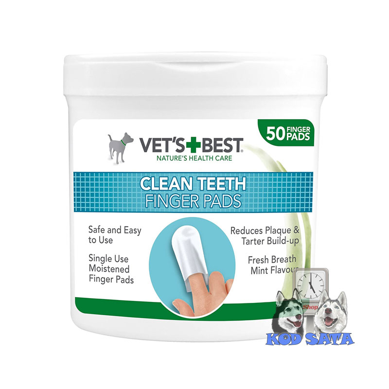 Vet's Best Naprstak Za Čišćenje Zuba 50kom