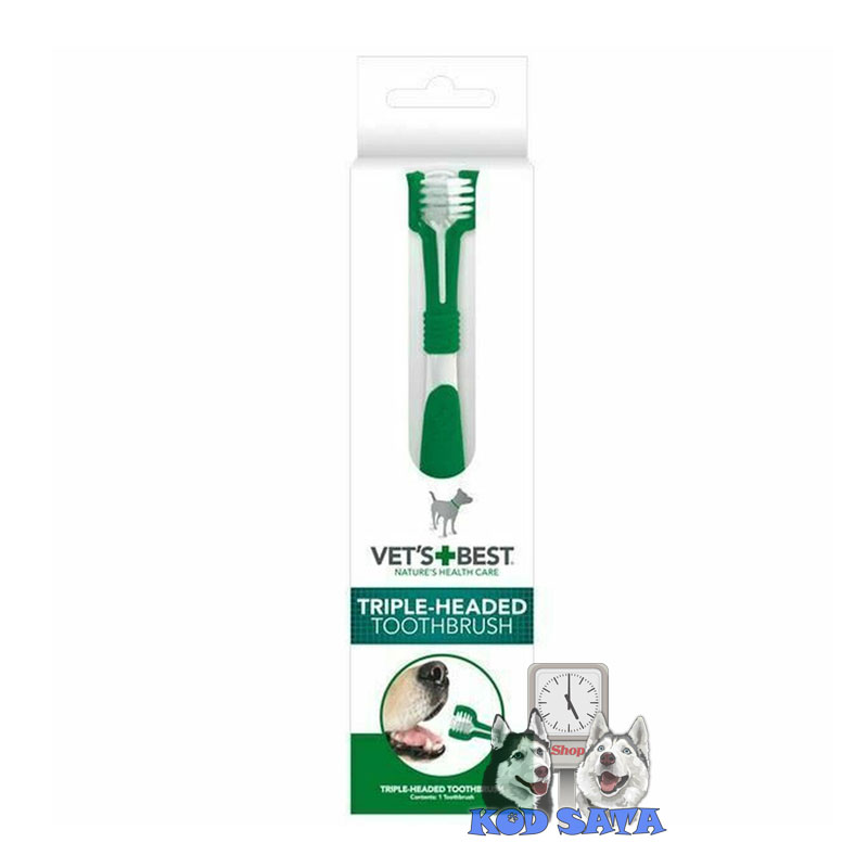 Vet's Best Trostrana Četkica Za Zube, Za Pse