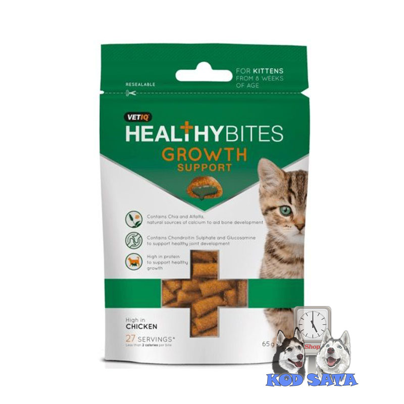 VetIQ Growth Support Punjeni Jastučići Za Podršku u Rastu, Za Mačiće 65g