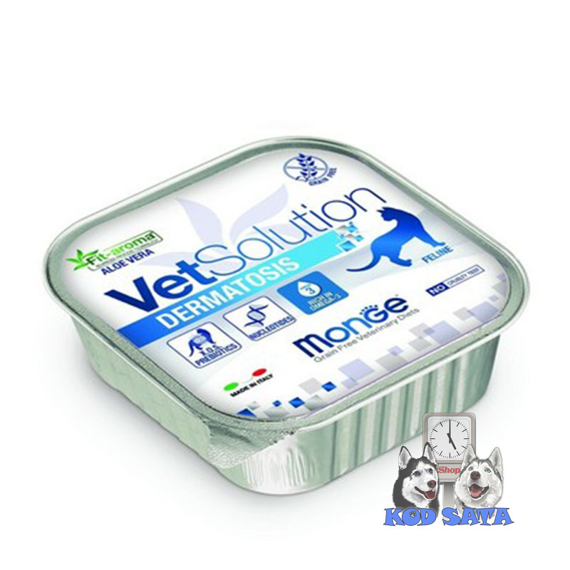 VetSolution Dermatosis Pašteta Za Mačke Sa Kožnim Problemima 12x100g