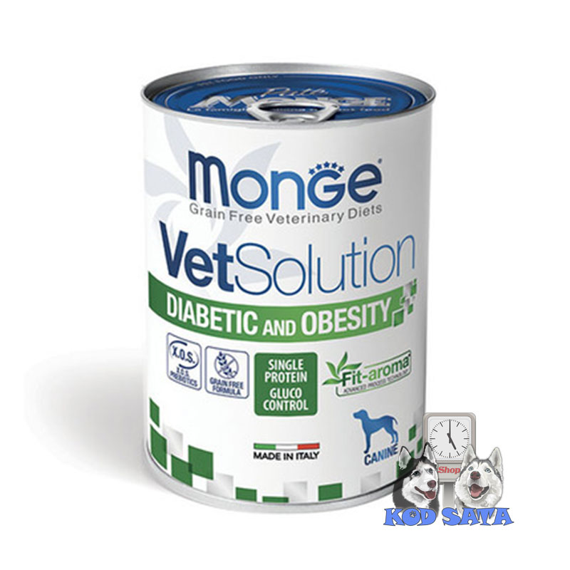 VetSolution Diabetic&Obesity Konzerva Za Pse Sa Dijabetesom 6x400g