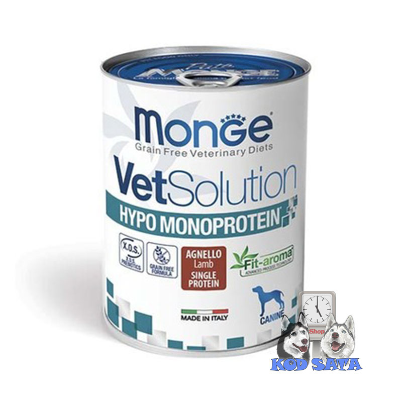 VetSolution Hypo Konzerva Za Pse Sklone Alergijama, Jagnjetina 6x400g