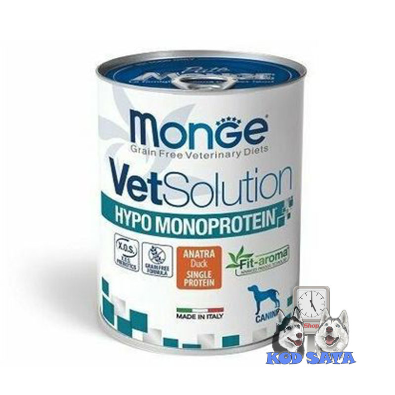 VetSolution Hypo Konzerva Za Pse Sklone Alergijama, Pačetina 6x400g