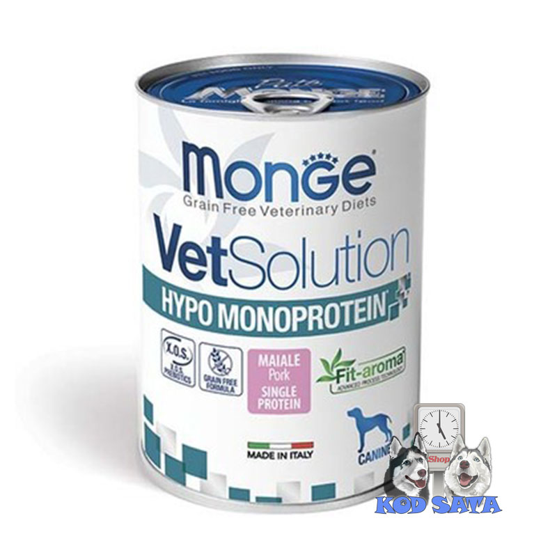 VetSolution Hypo Konzerva Za Pse Sklone Alergijama, Svinjetina 6x400g