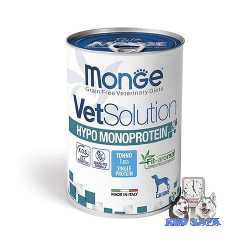 VetSolution Hypo Konzerva Za Pse Sklone Alergijama, Tuna 400g