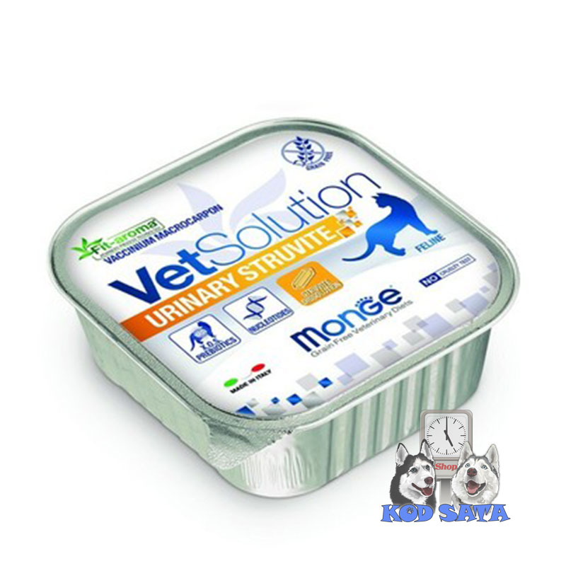 VetSolution Urinary Struvite Pašteta Za Mačke Sa Urinarnim Problemima 12x100g