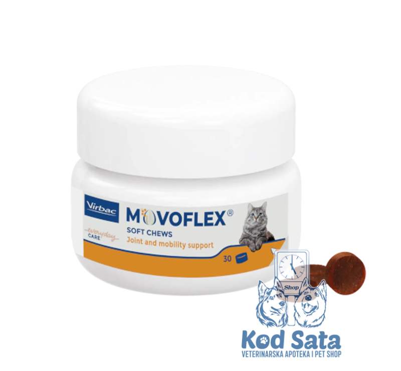 Virbac MOVOFLEX Soft Chews, Poslastica Za Zglobove I Pokretljivost, Za Mačke 30kom