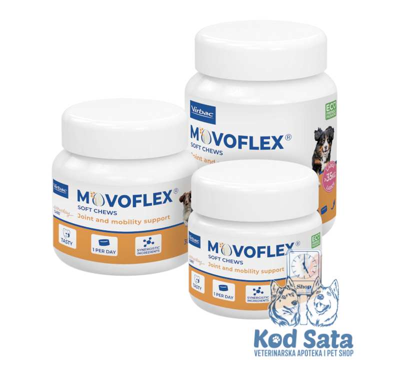 Virbac MOVOFLEX Soft Chews, Poslastica Za Zglobove I Pokretljivost, Za Pse 30kom