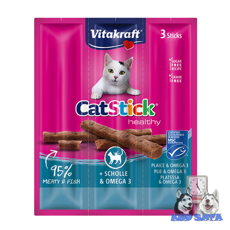 Vitakraft CatStick Healthy Losos + Omega 3 18g