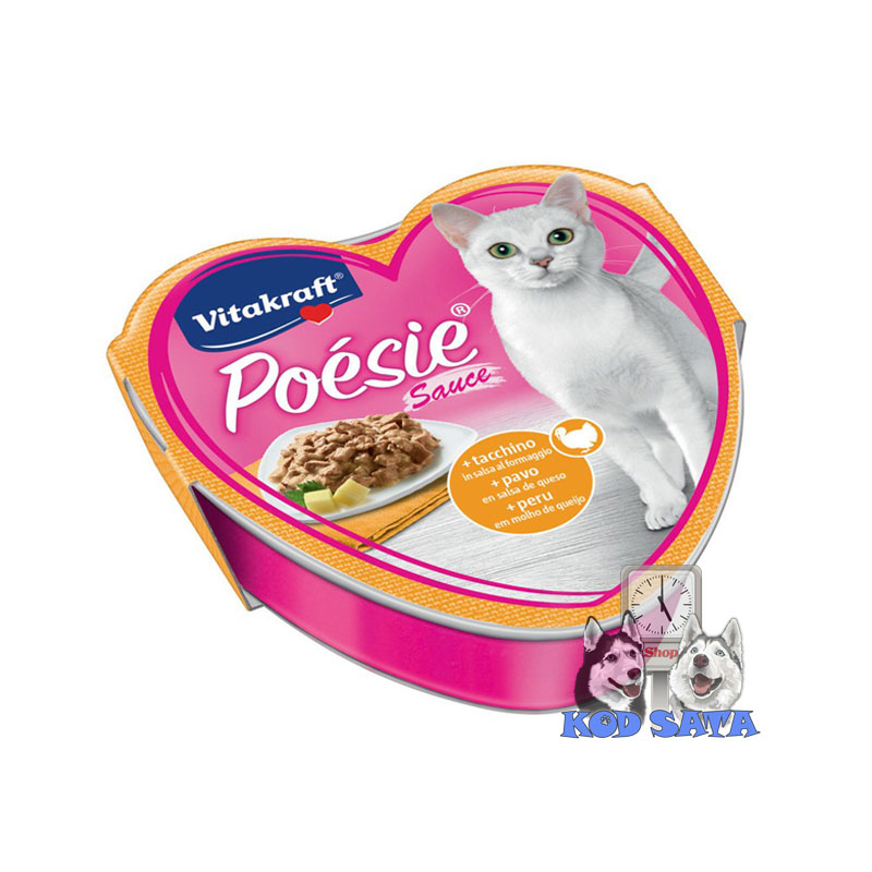 Vitakraft Poesie Srce Sos Za Mačke Ćuretina sa sosom od sira 85g