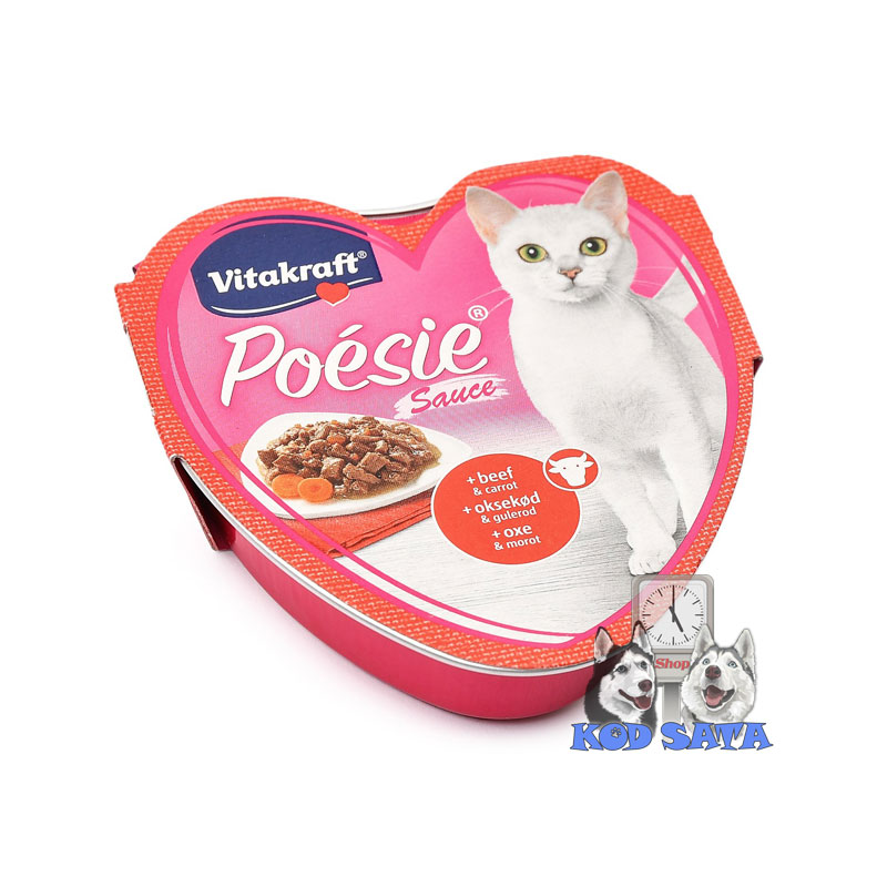 Vitakraft Poesie Srce Sos Za Mačke Govedina sa šargarepom 85g